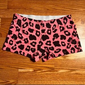 No Boundaries Pink and Black Leopard Print Shorts